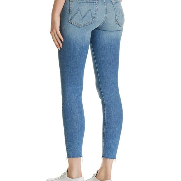 MOTHER Denim The Looker Ankle Fray Jeans in Love Gun Sz 27 - Picture 11 of 11